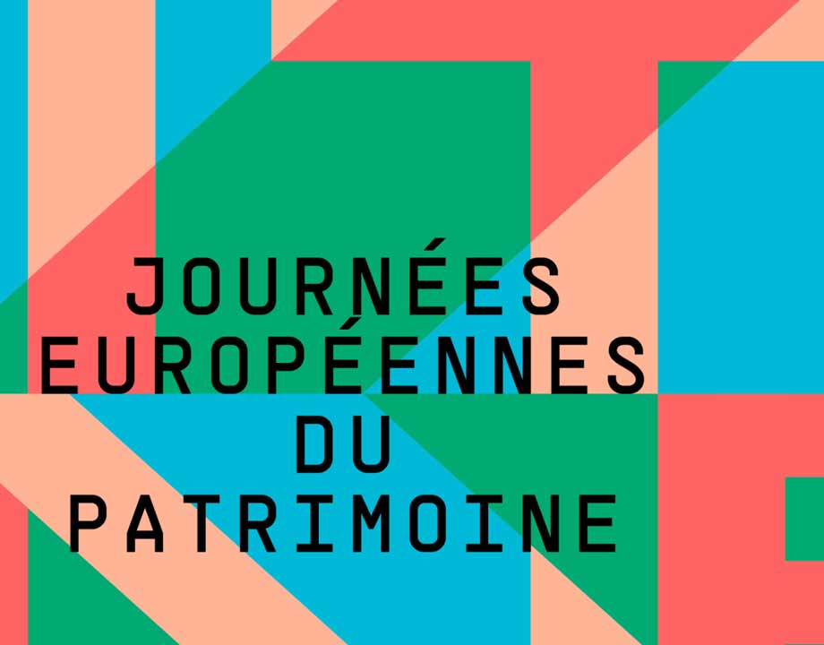 Journées européennes du patrimoine 2024 avec la charte graphique française de l'évènement