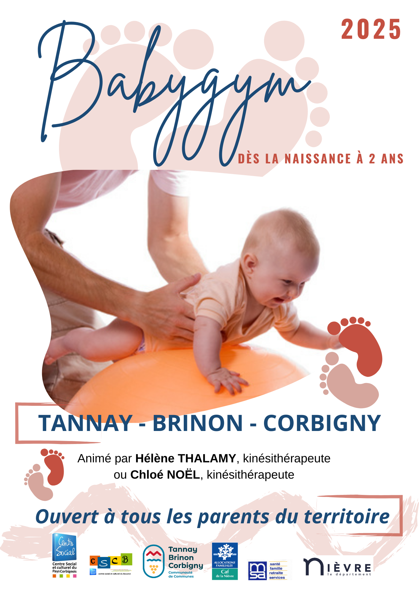 Babygym dès la naissance à 2 ans animé par une kiné Tannay-Brinon-Corbigny